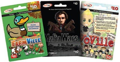 gamecards Zynga Game Cards